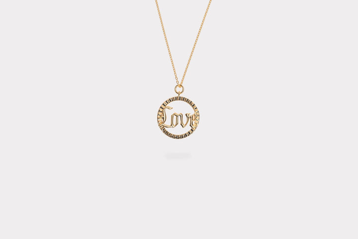 IX Love Gold Plated Pendant