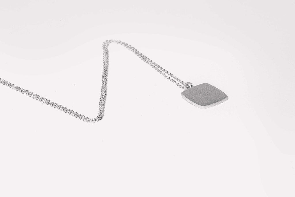 IX Cushion Anhänger I Silber