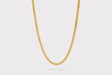 IX Curb Gold Plated  Necklace