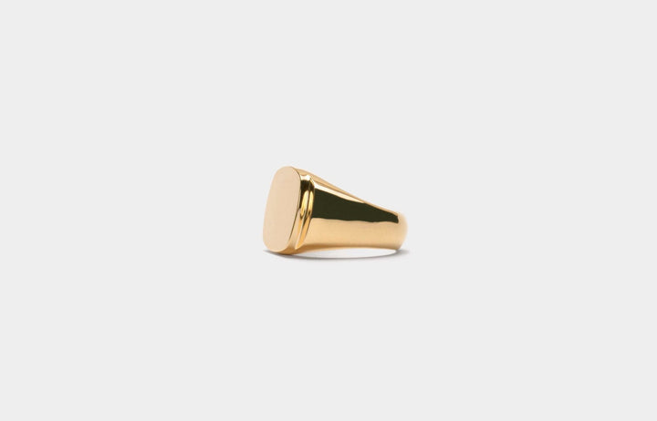 IX Cushion Polished Gold Plated Ring
