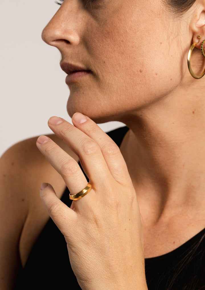 IX Vito 22K vergoldeter Ring