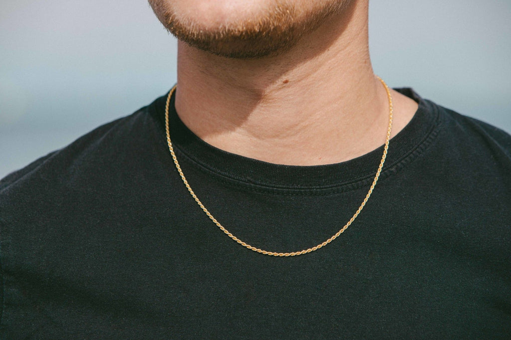 IX Rope Gold Plated Necklace