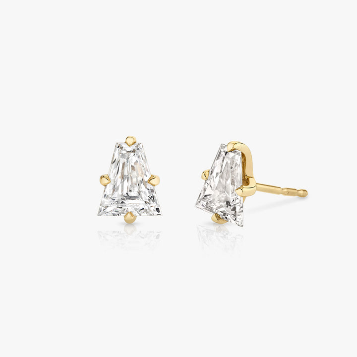 Iconic Keystone 14K Guld Ørestikkere m. Lab-Grown Diamanter, 0.75 ct.