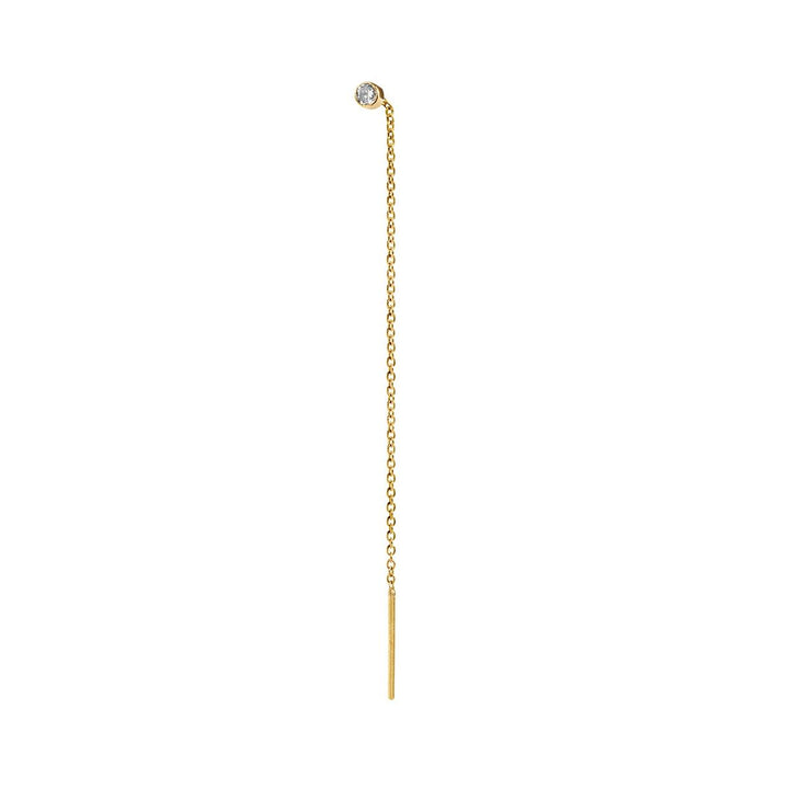 Chain White 18K Gold Earring