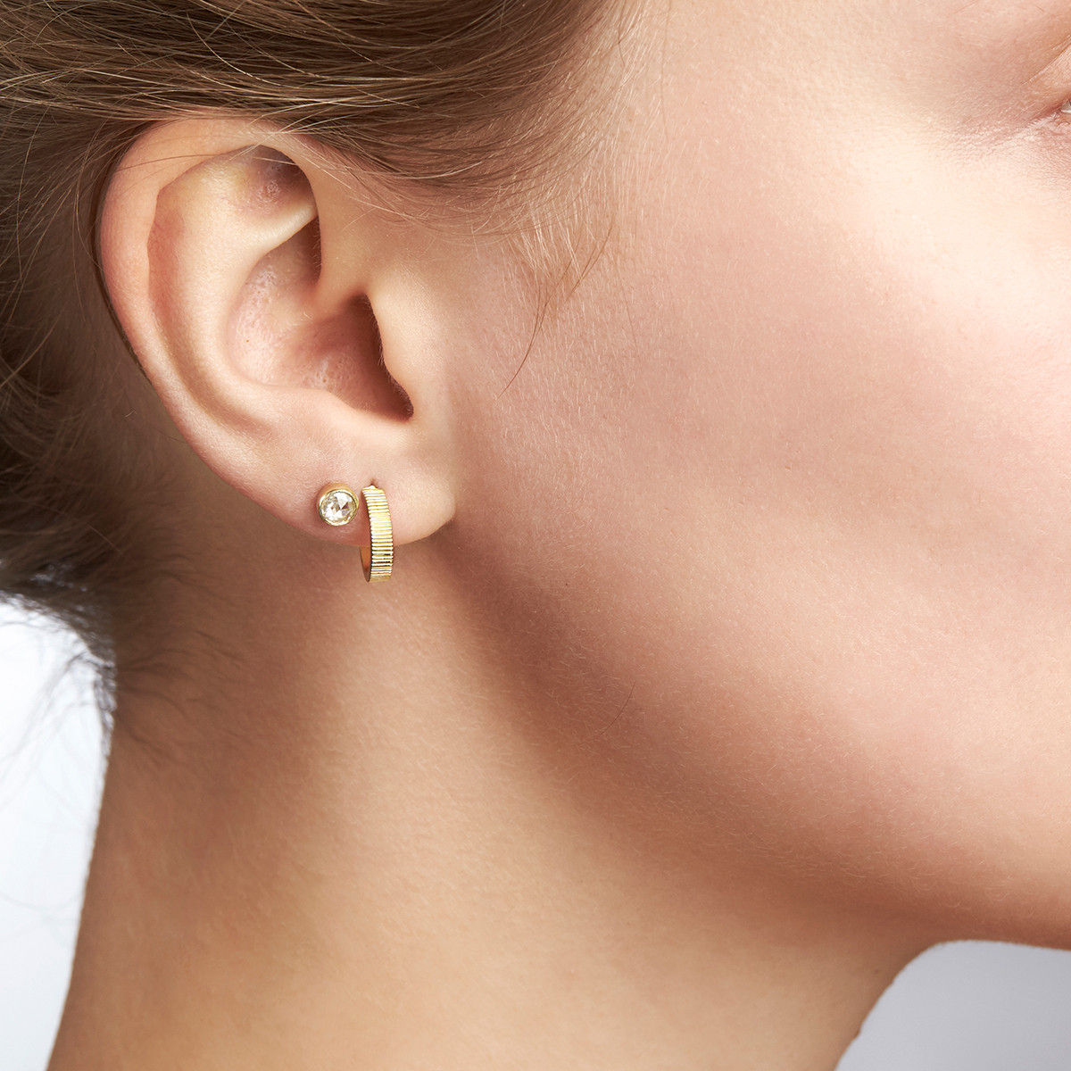 18K Gold Hoops