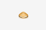 IX Mini Oval Signet 22K Gold Plated  Ring