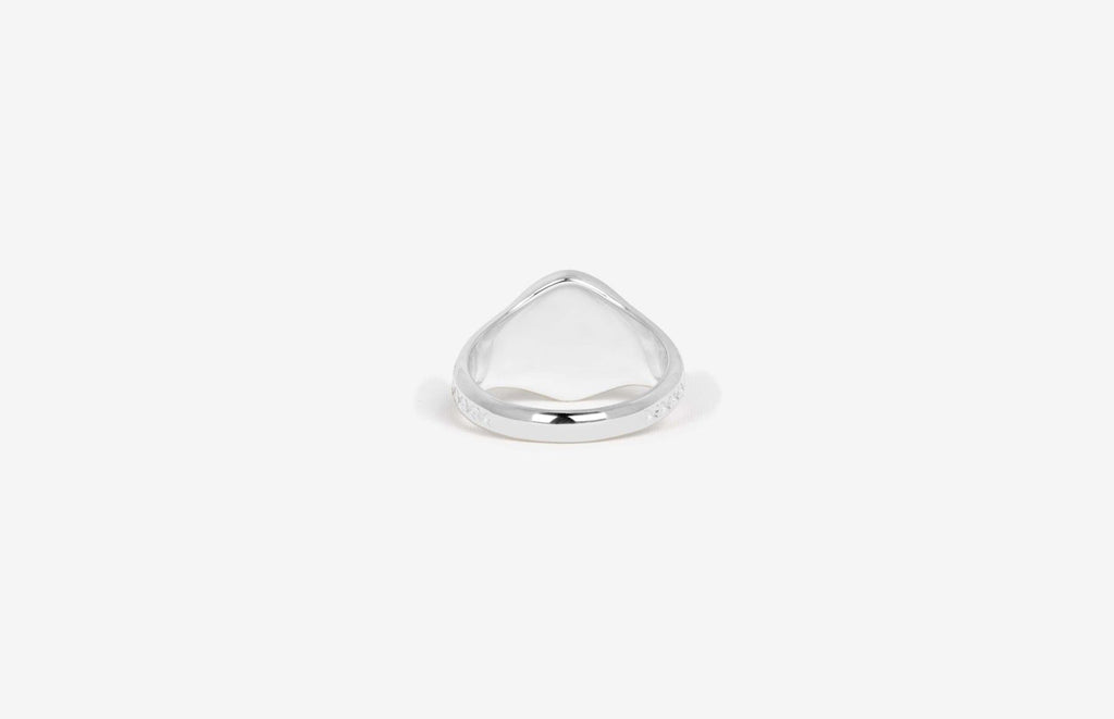 IX Mini Oval Logo Signet Ring