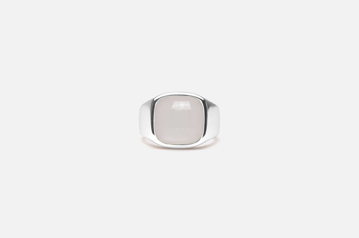 IX Cushion Moonstone Signet Ring