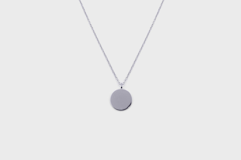 IX Round Silver Pendant