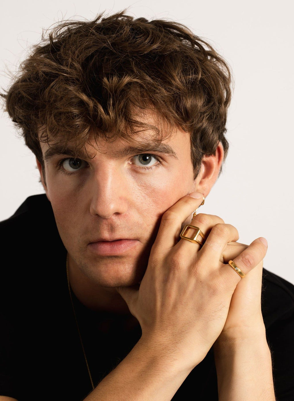 IX Evig 22K Gold Plated Ring w. Zirconia