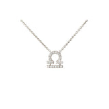 Petit Sign Libra 18K Whitegold Necklace w. Diamonds
