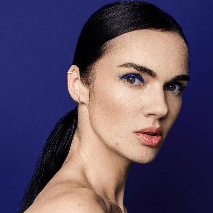 Grace lobe 18K Gold Earrings w. Lab-Grown Diamonds