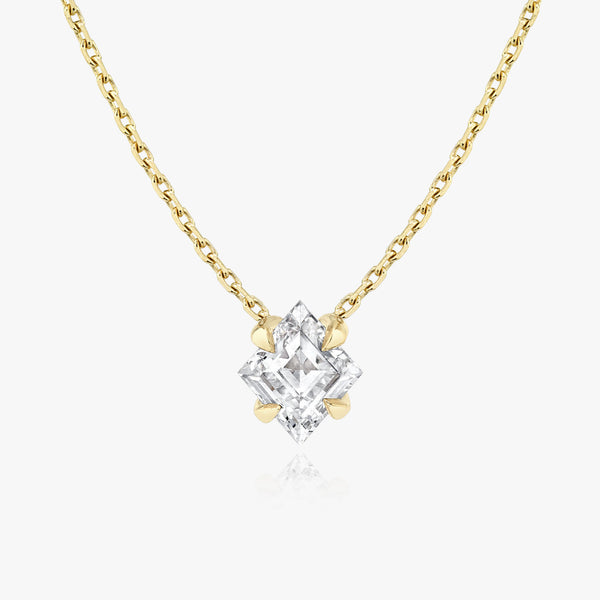 Iconic Lozenge 14K Guld Halskæde m. Lab-Grown Diamanter, 0.75 ct.
