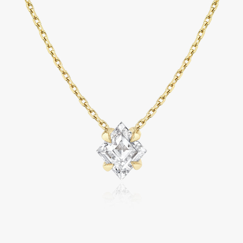 Iconic Lozenge Halskette 14K Gold I Labor-Diamanten, 0.75 Kt.