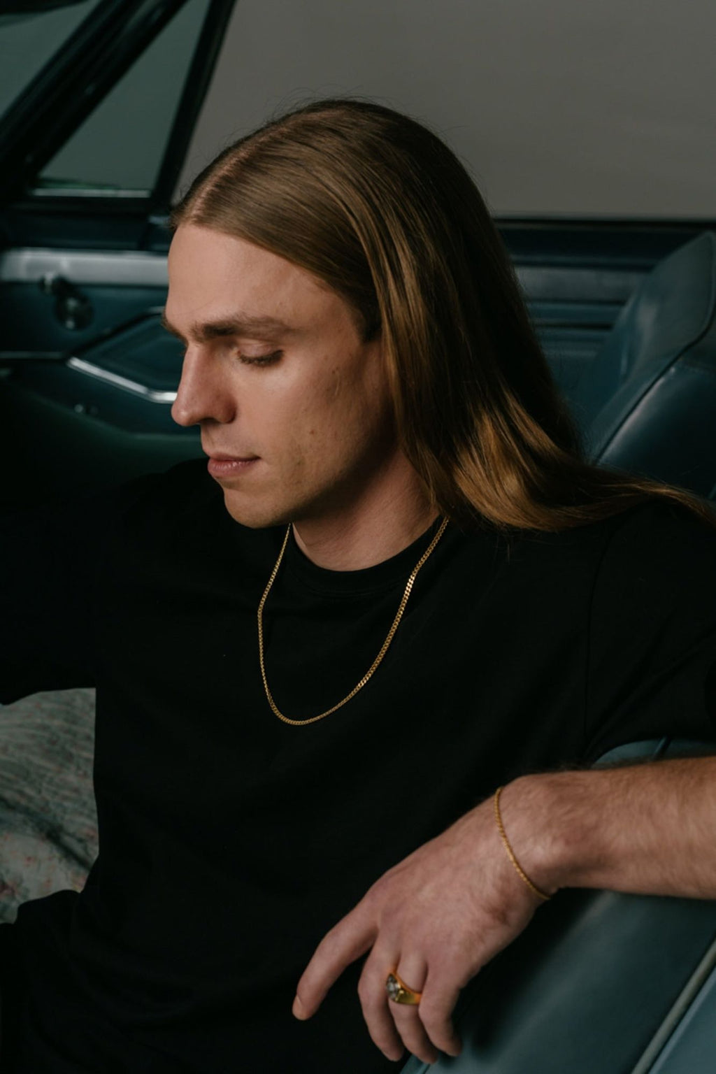 IX Curb Gold Plated Necklace