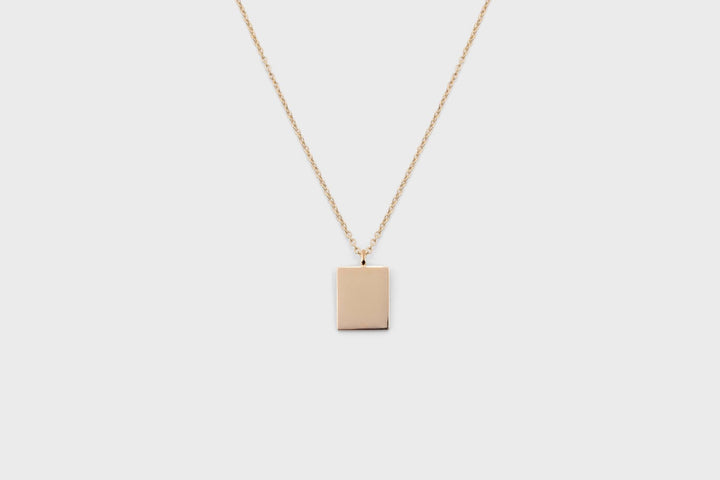 IX Square Forgyldt Vedhæng