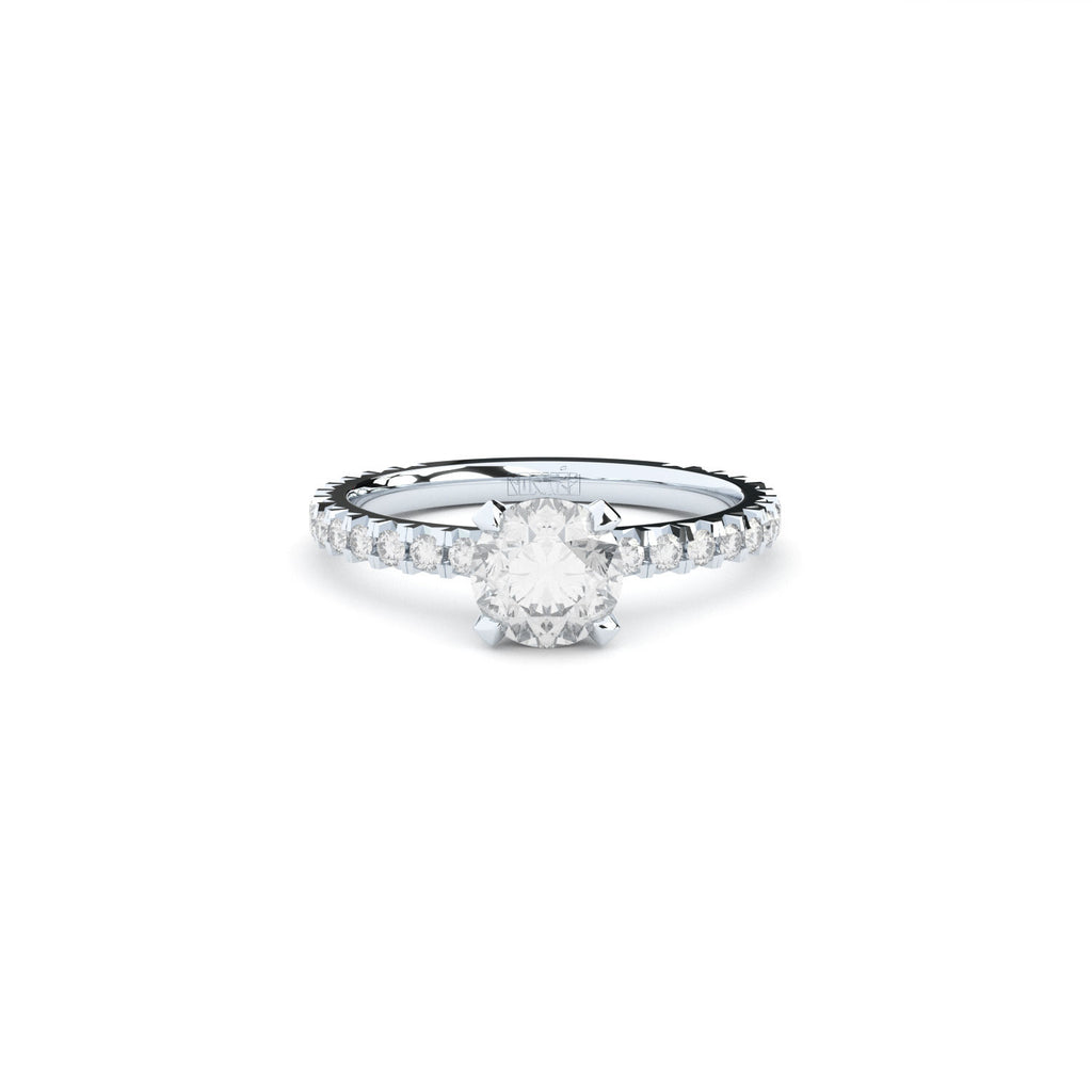 Tiny Clash+ Engagement 14K Whitegold Ring w. 1.40ct Lab-Grown Diamonds