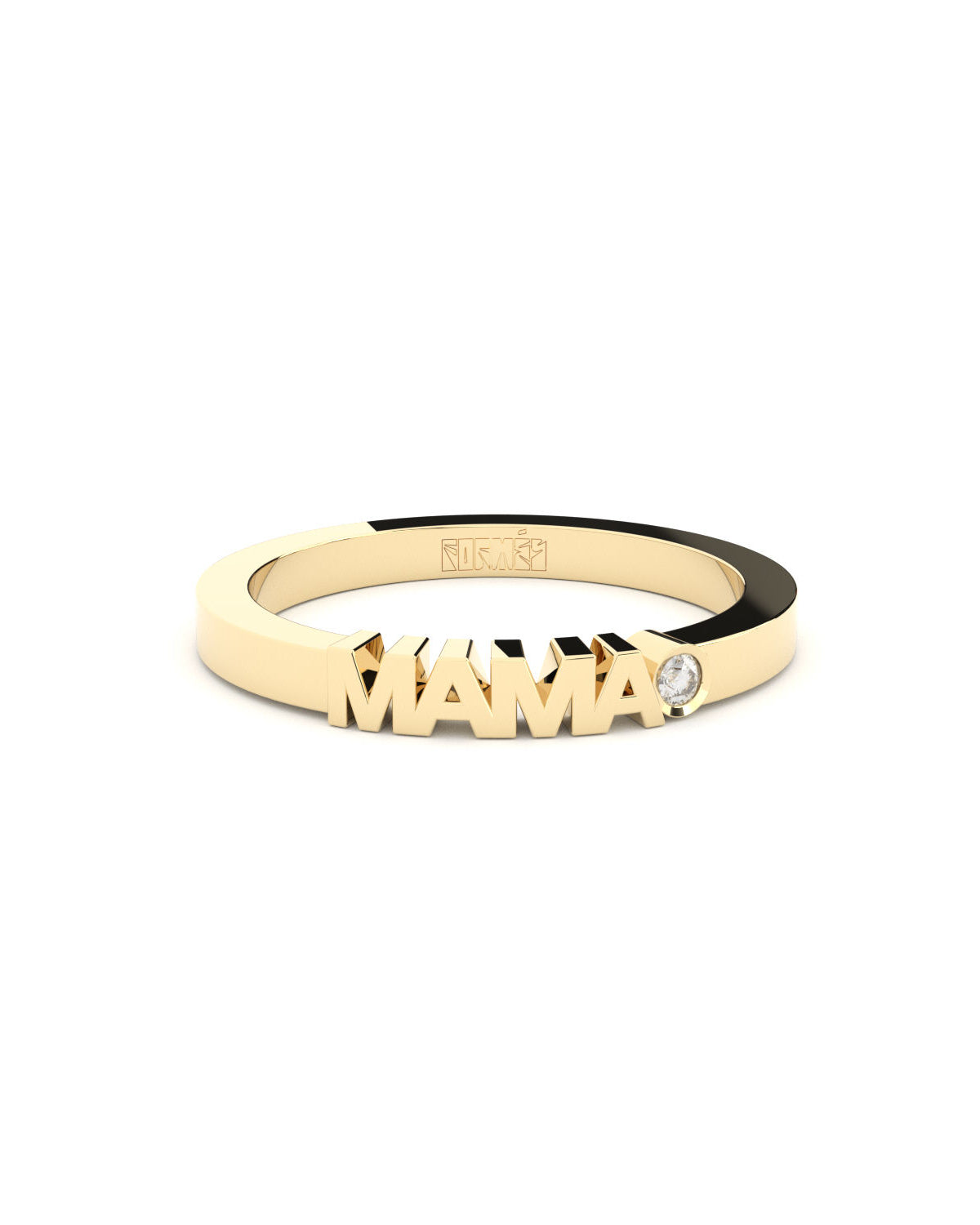 Becoming Mama 18K Gold Ring w. Lab-Grown Diamond