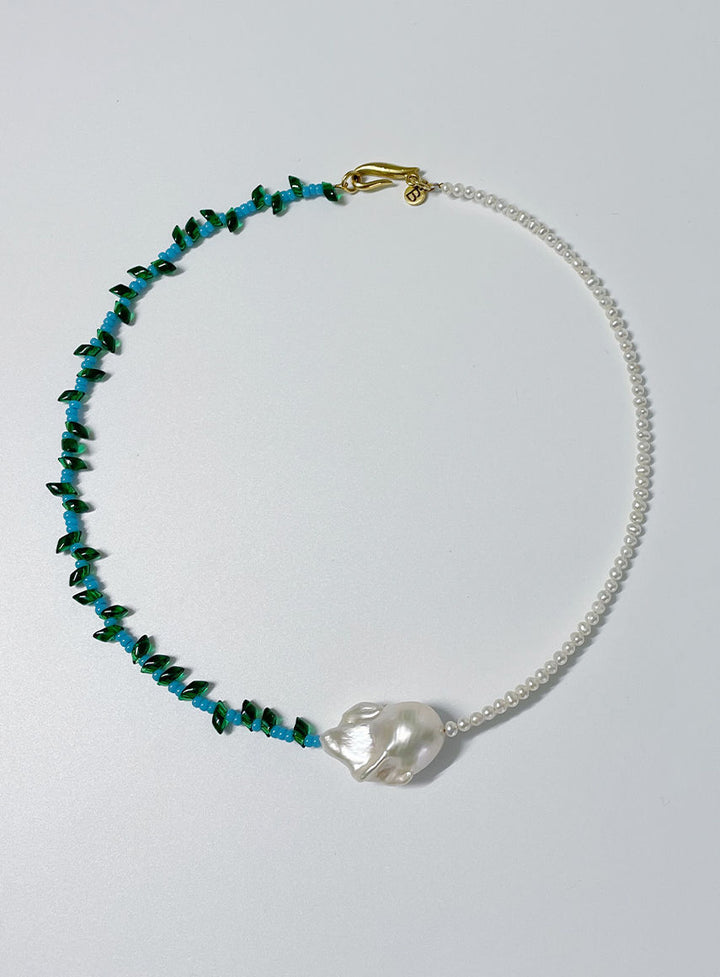 Halskette Mixed Barockperle I Ocean I Vergoldet I Perlen