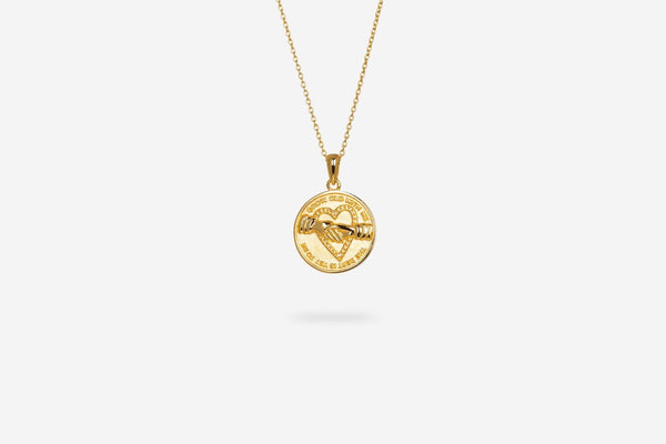 IX Love Seal Gold Plated  Pendant
