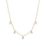 Danaé 18K Gold, Whitegold or Rosegold Necklace w. Diamonds, 0.45 ct