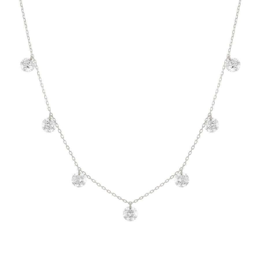 Danaé Halskette aus 18K Gold, Weißgold oder Rosegold I Diamanten, 1.68 Kt.