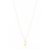 Sautoir 2 18K Gold Necklace w. Diamond