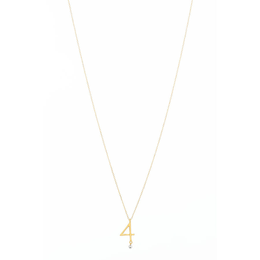 Sautoir 4 18K Gold Necklace w. Diamond