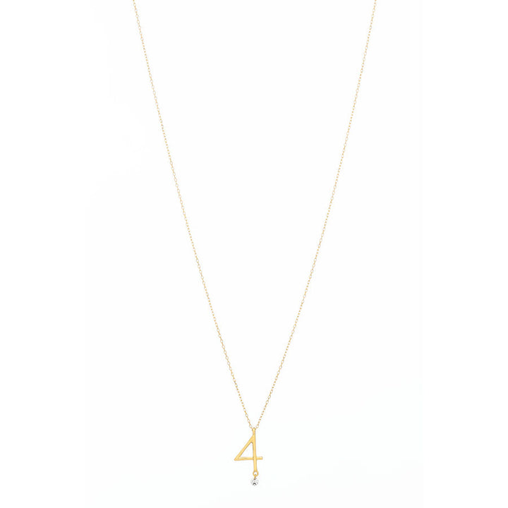 Sautoir 4 18K Gold Necklace w. Diamond