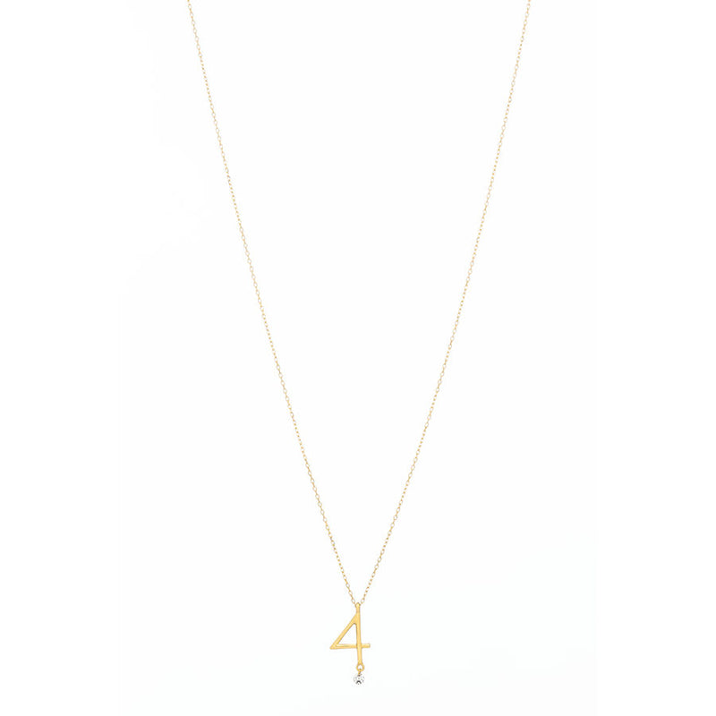 Sautoir 4 18K Gold Necklace w. Diamond