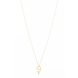 Sautoir 9 18K Gold Necklace w. Diamond