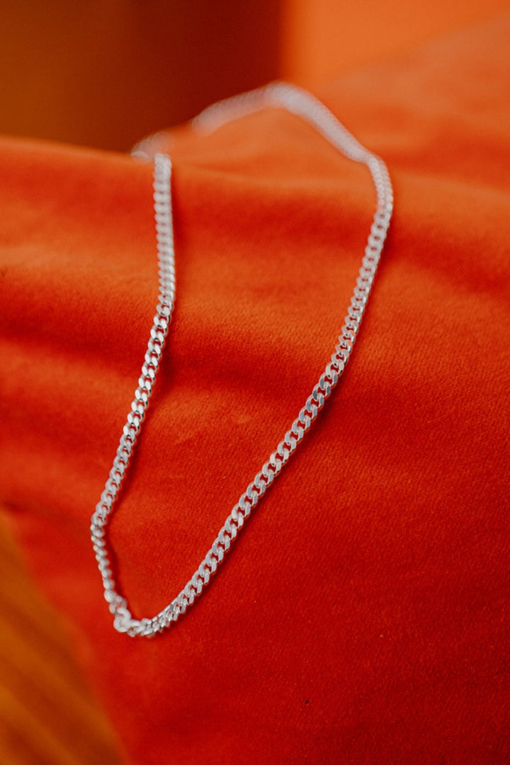 IX Curb Silver Necklace
