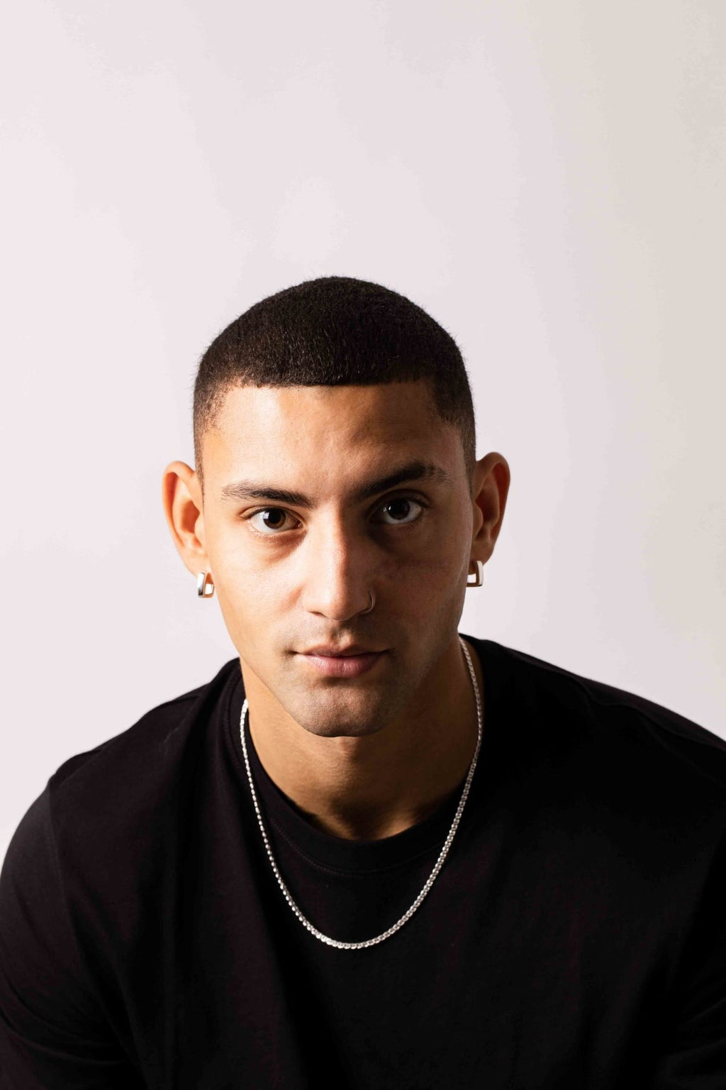 IX BOLD Square Silver Hoop