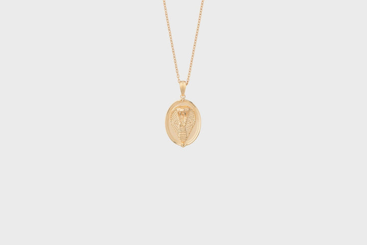 IX King Cobra Gold Plated Pendant