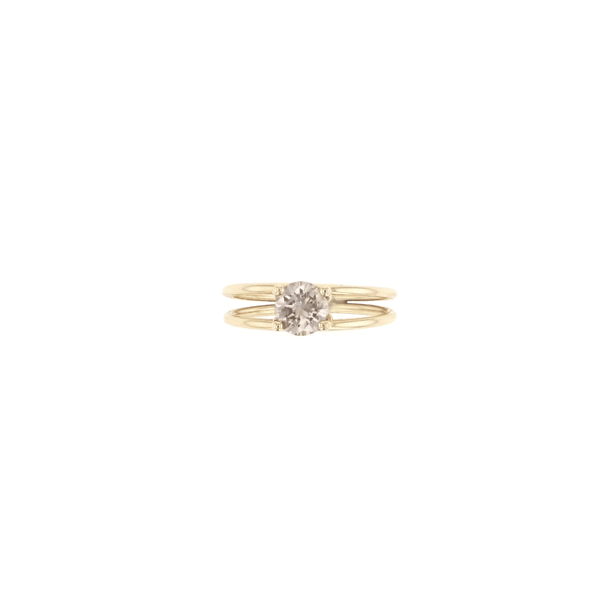 Miss Bell 14K Gold Ring w. Diamond
