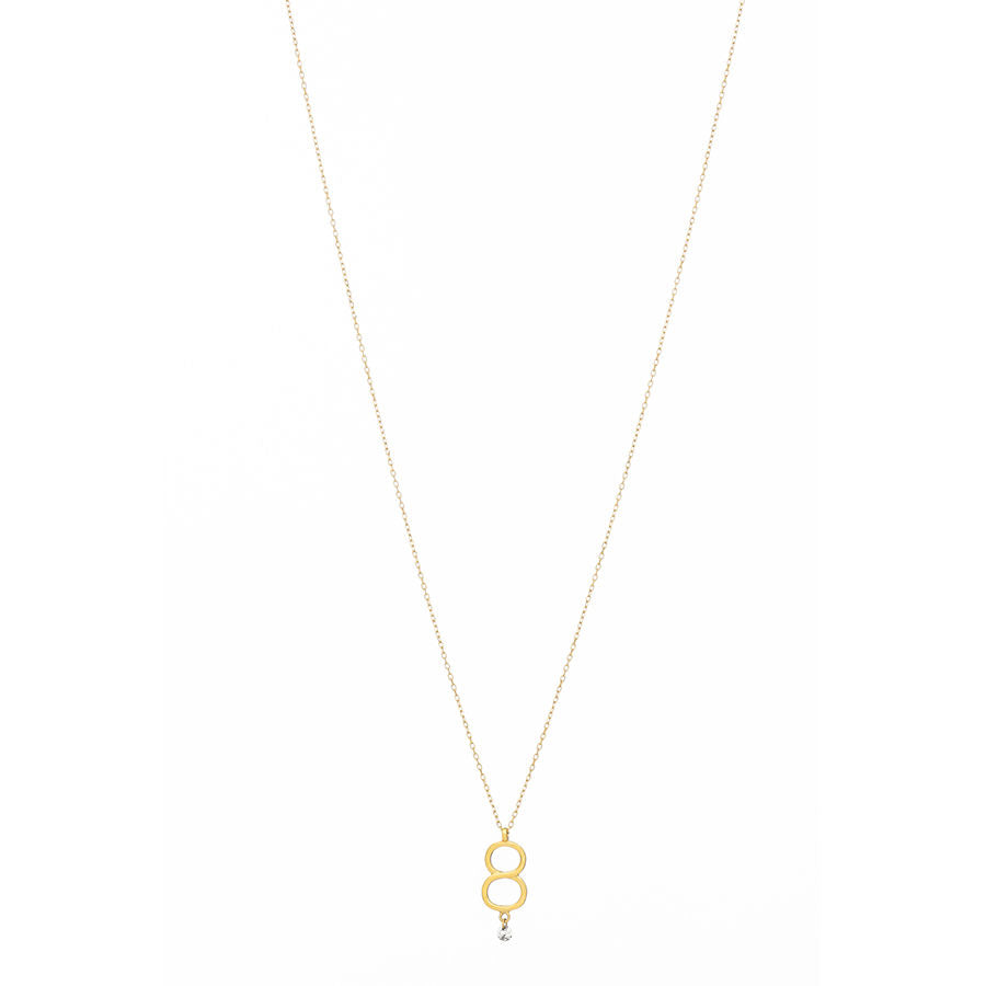 Sautoir 8 Goldkette aus 18K I Diamant