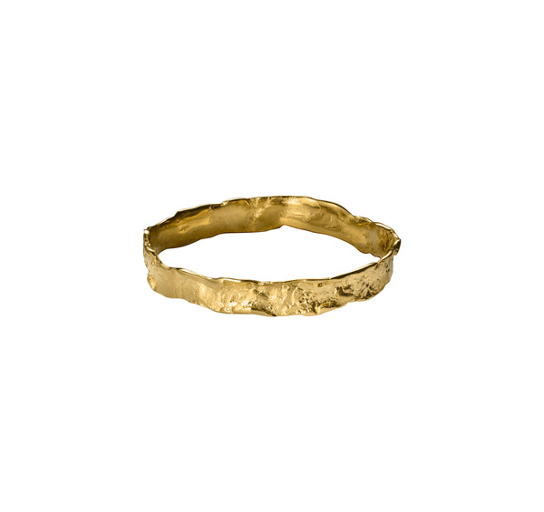 The Oceanus Small Gold Plated Bangle