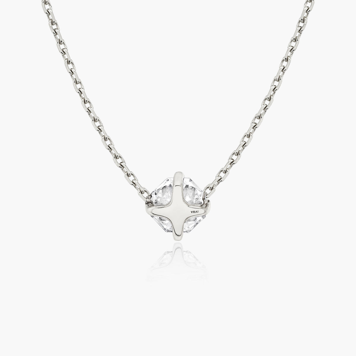 Iconic Octavia 14K Hvidguld Halskæde m. Lab-Grown Diamanter, 0.75 ct.