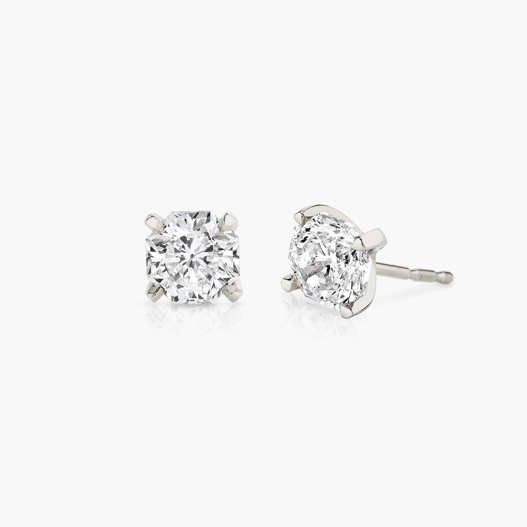 Iconic Octavia 14K Whitegold Studs w. Lab-Grown Diamonds, 0.75 ct.