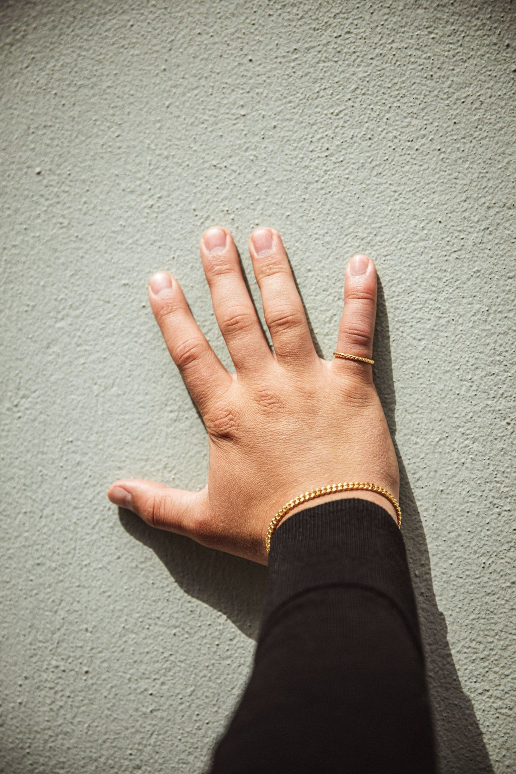 IX Rope Gold Plated Ring