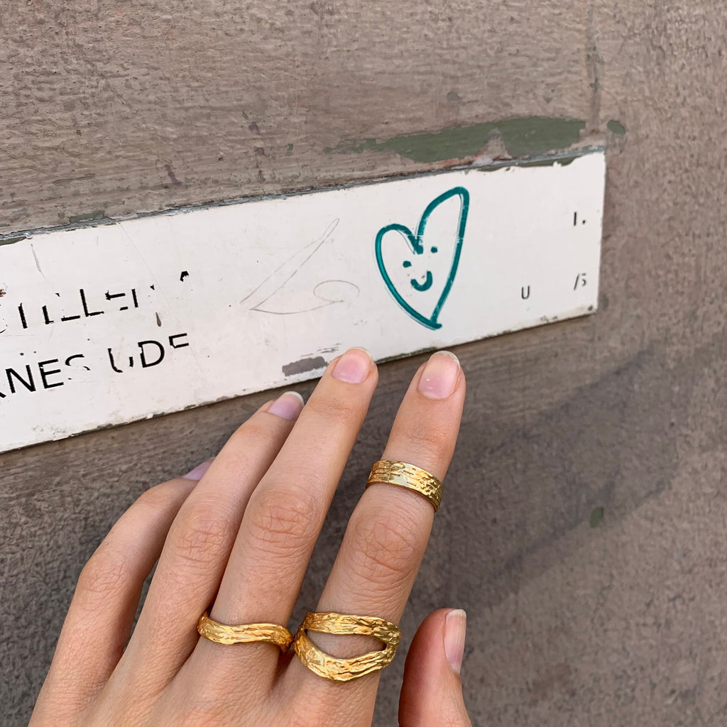 Wave Single Ring Silver