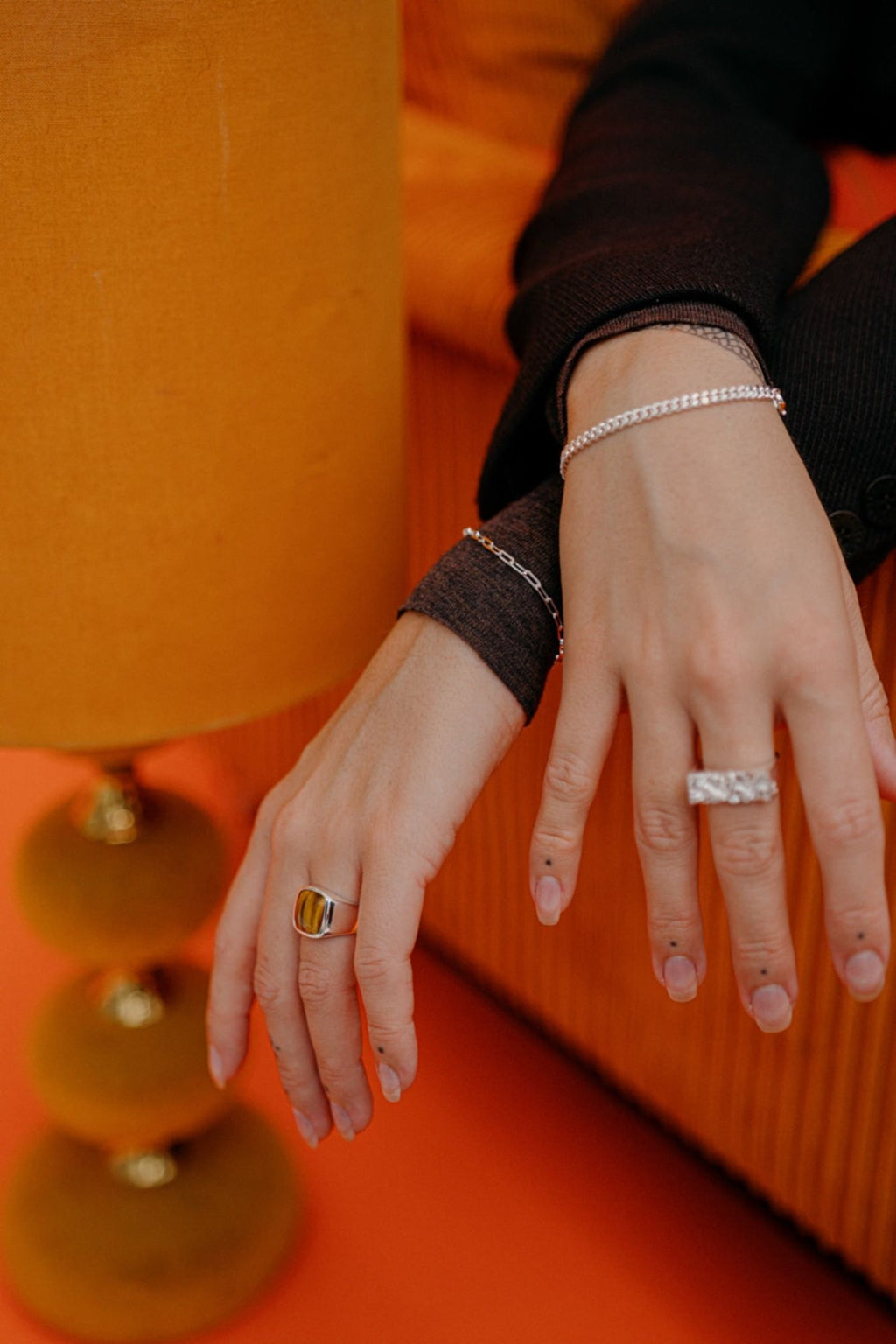 IX Curb Silver Bracelet