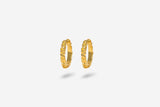 IX Mini Crunchy Edge Ohrring I Goldplattiert 