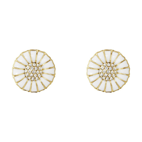 Georg Jensen Gilded Silver Daisy Ring – 11mm, 925 Sterling Silver, No Stone