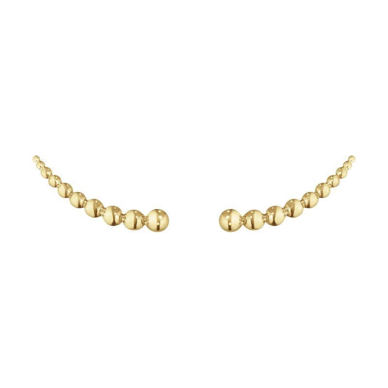 Moonlight Grapes Crawlers 18K Gold Earrings