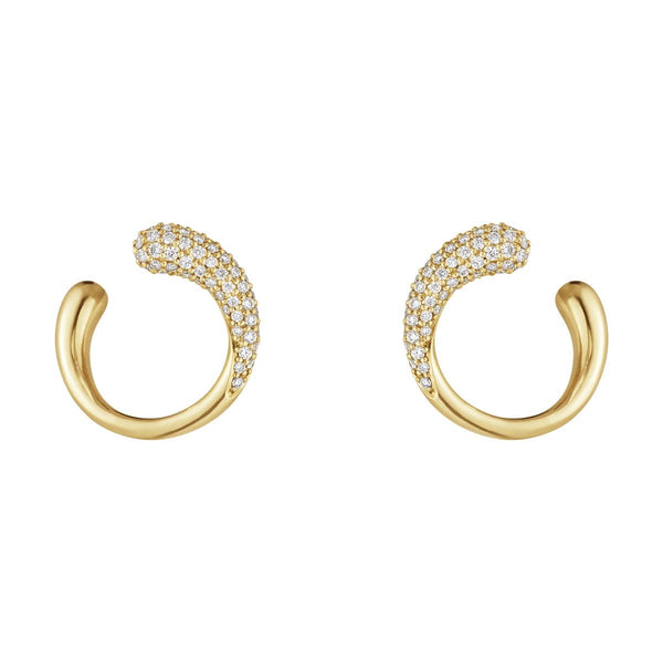 Mercy 18K Gold Earrings w. Diamonds