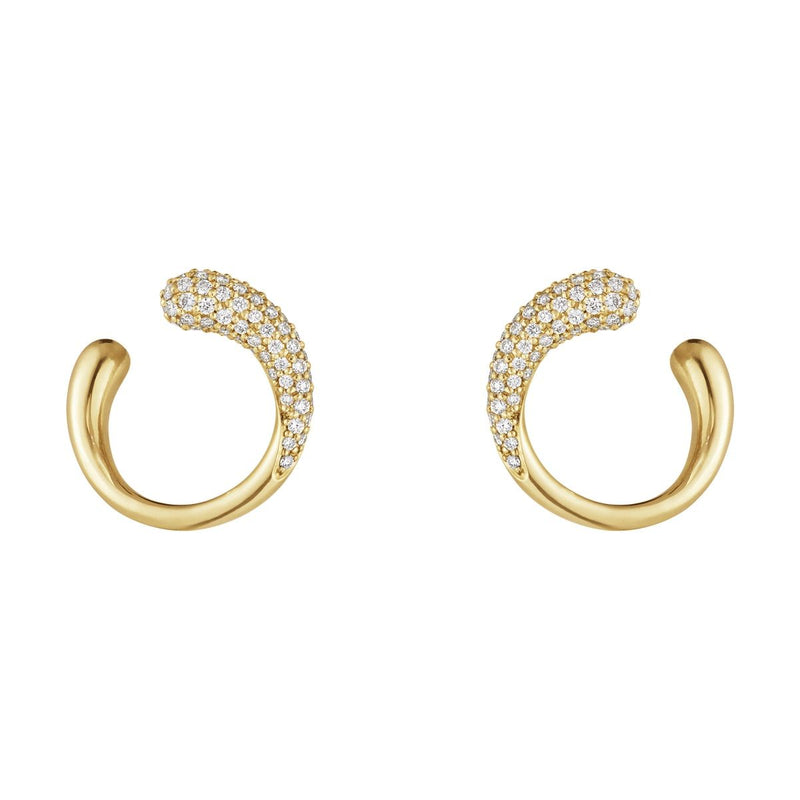 Mercy 18K Gold Earrings w. Diamonds