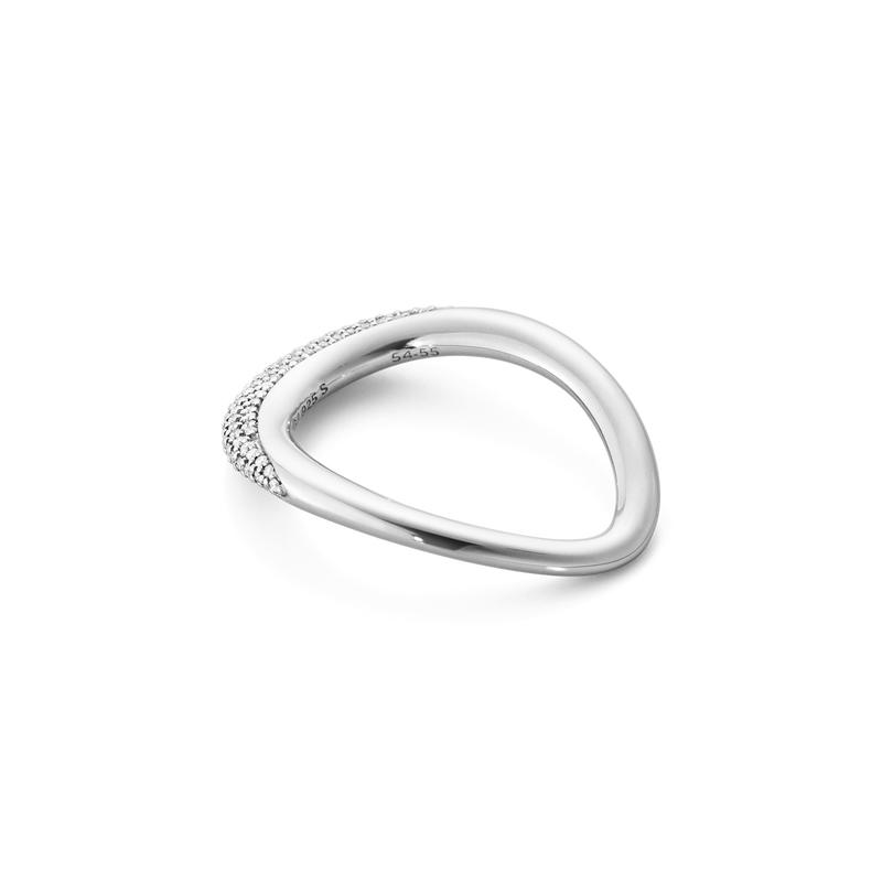 Offspring Silver Ring w. Diamonds, 0.29 ct