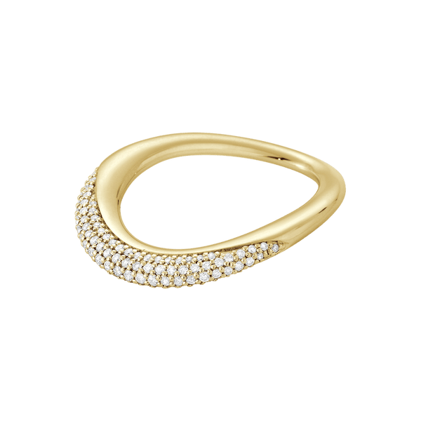 Offspring Gold Ring w. Diamonds, 0.35 ct