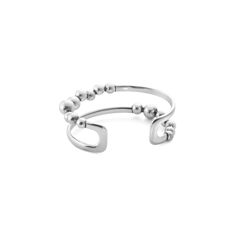 Moonlight Grapes Silver Bangle